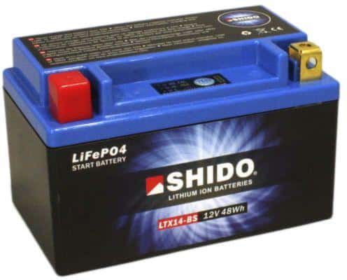 Batería triumph speed triple r 1050 año 2014 Shido litio ltx14-bs/ytx14-bs 